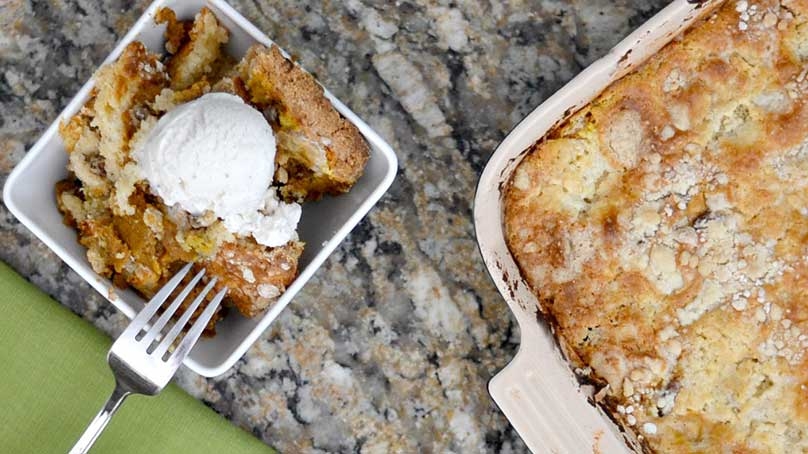 Pumpkin Pecan Cobbler