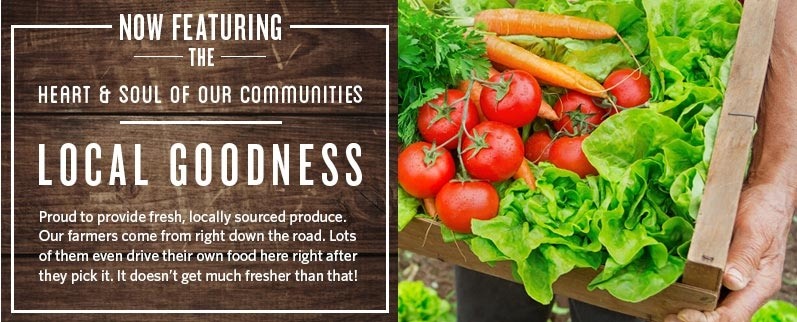 Now Featuring the heart and soul of our communities local goodness