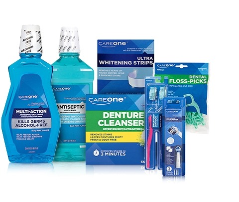 Assortment of CareOne brand Oral Care products