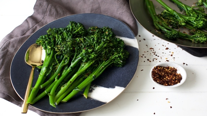 broccoliniwithlemonredpepperflakes