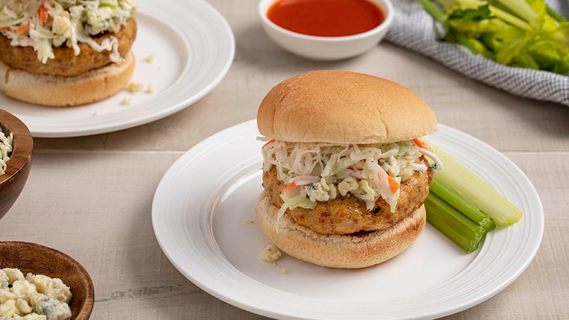 Buffalo Chicken Burgers