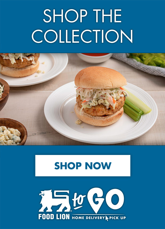 Start Shopping - Buffalo Chicken Burgers