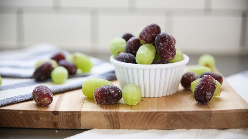 Candied Frozen Grapes