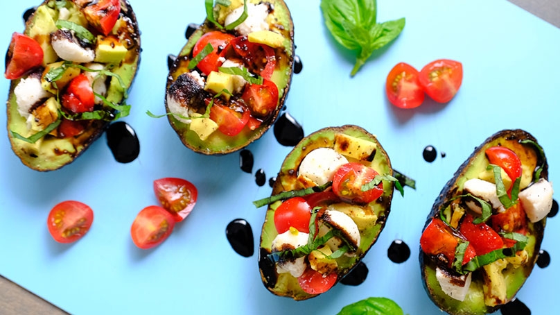 Caprese Stuffed Avocados