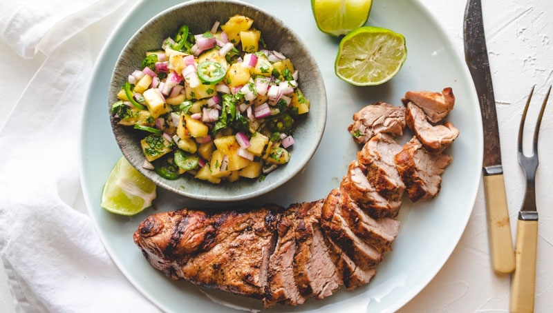 Caribbean Grilled Pork Tenderloin