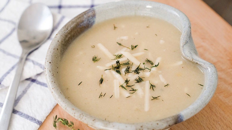 Cauliflower Parmesan Soup 