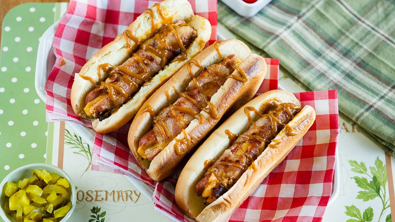 Cheese Stuffed Hot Dogs