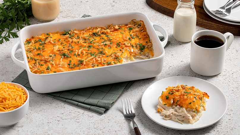 Cheesy Mashed Potato & Turkey Casserole