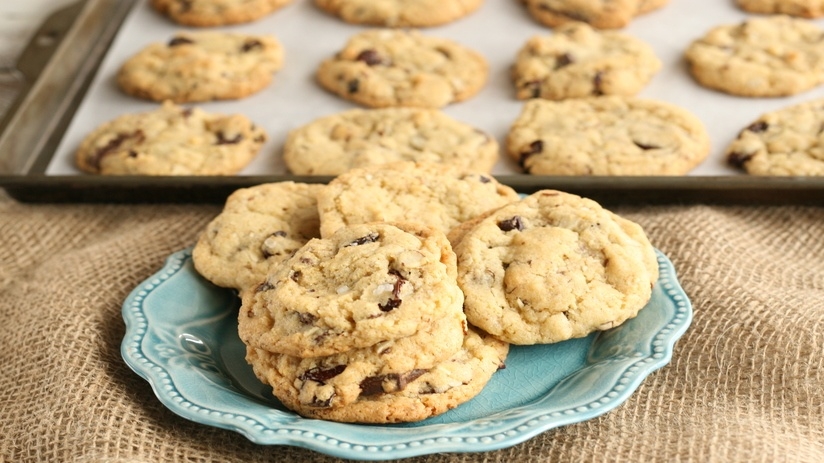 Cherry Almond Chocolate Chunk Cookies