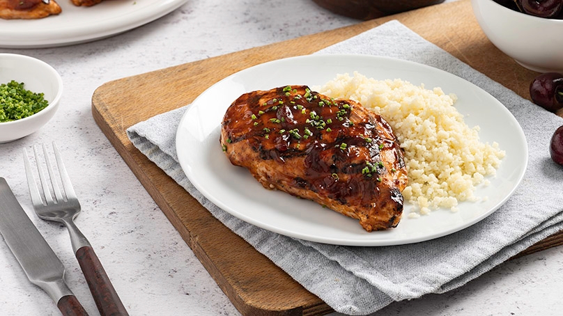 Cherry BBQ Glazed Chicken