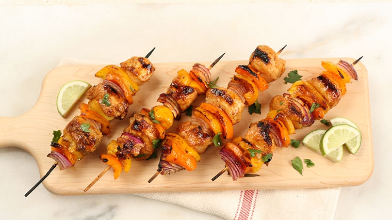 Grilled Chicken Fajita Kabobs