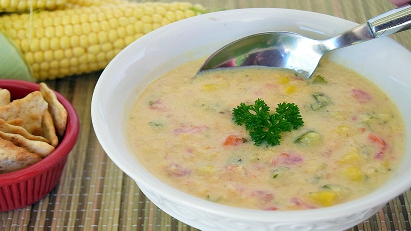 Creamy Corn and Vegetable Soup