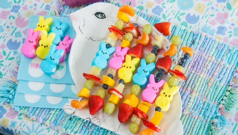 Easter Dessert - Marshmallow Fruit Kabob