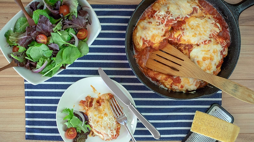 Easy Skillet Chicken Parm