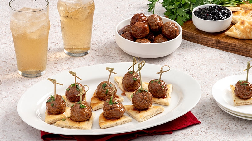 Grape and Sweet Chili Meatballs