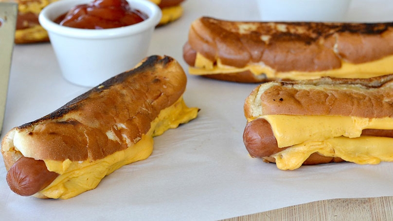 Grilled Cheese Hot Dogs