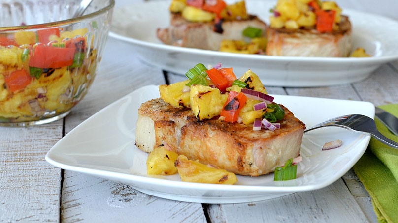 Grilled Hawaiian Pork Chops