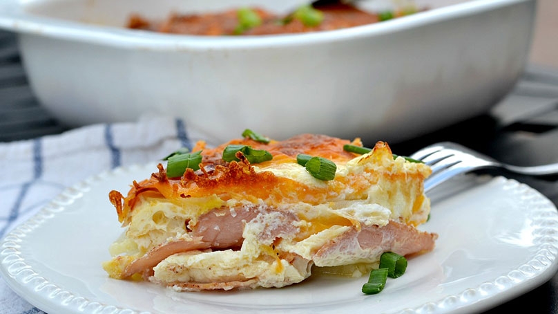 Ham and Cheese Potato Bake