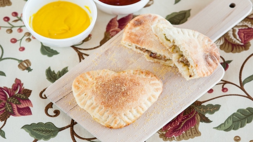 Heart-Shaped Bacon Cheeseburger Pockets    