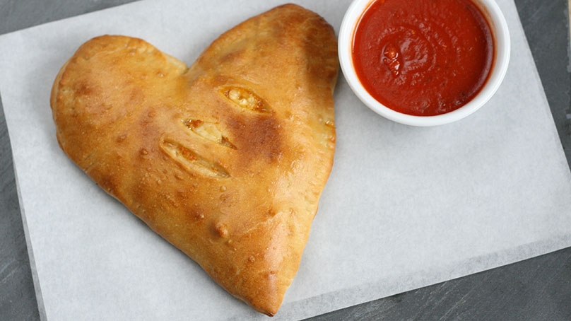 Heart-Shaped Calzone