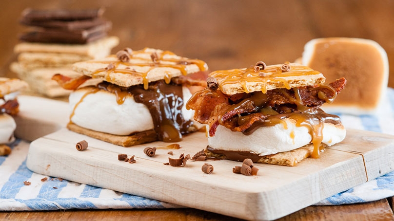 Marshmallow Bacon S'mores