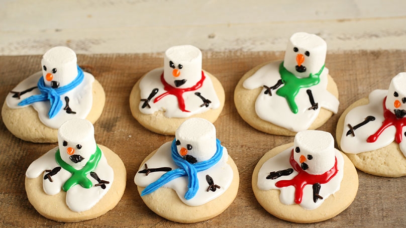 Melted Snowman Cookies