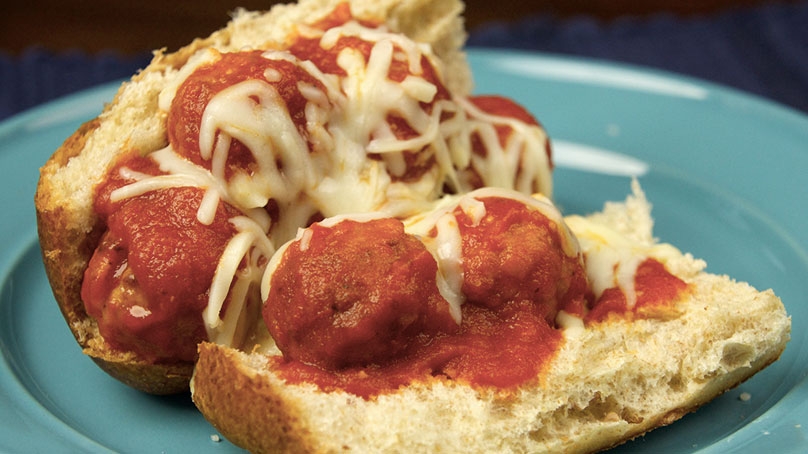 Mozzarella Meatball Sandwiches