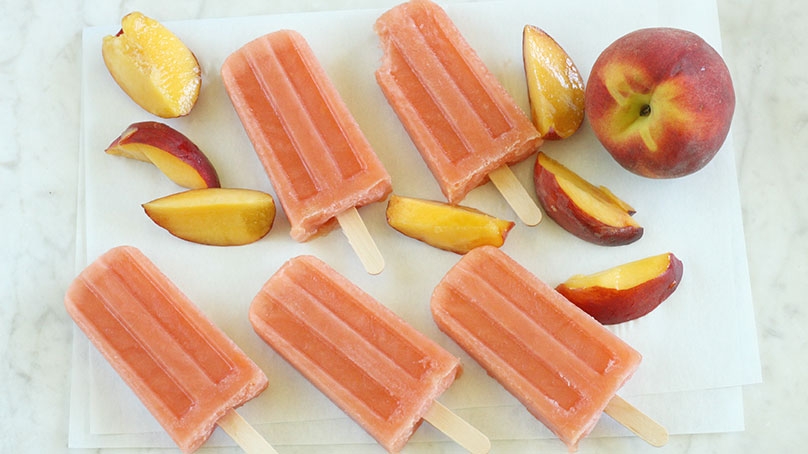 Peach Nectarine Pops