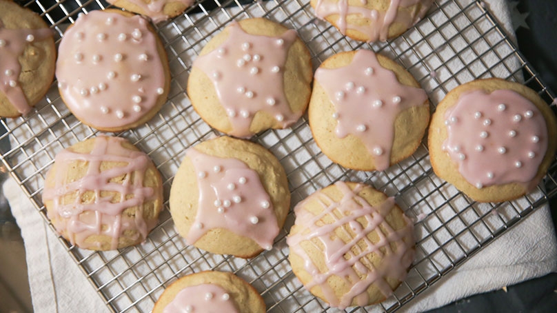 Pink Champagne Cookies