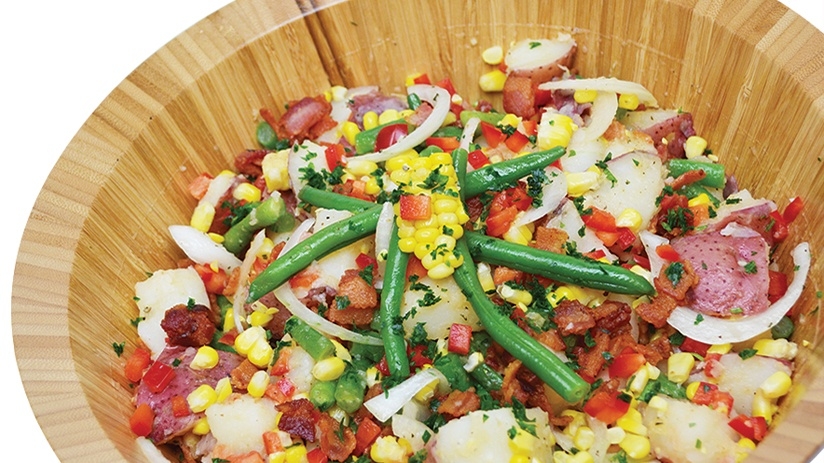 Red Potato and Fresh Garden Salad