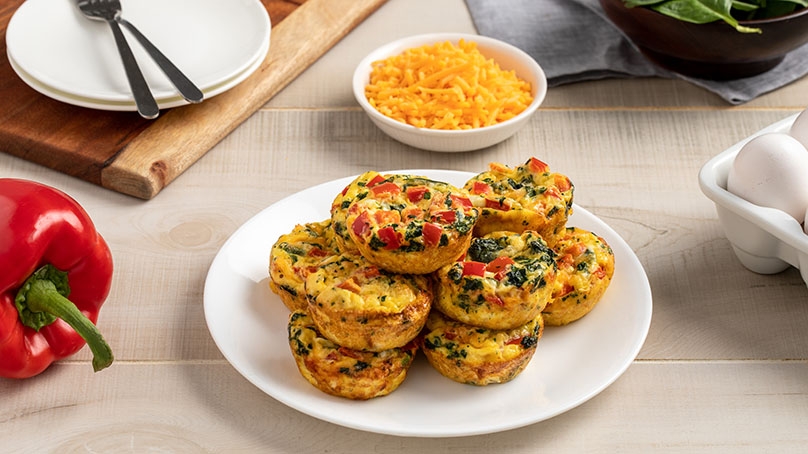 Scrambled Egg and Veggie Bites