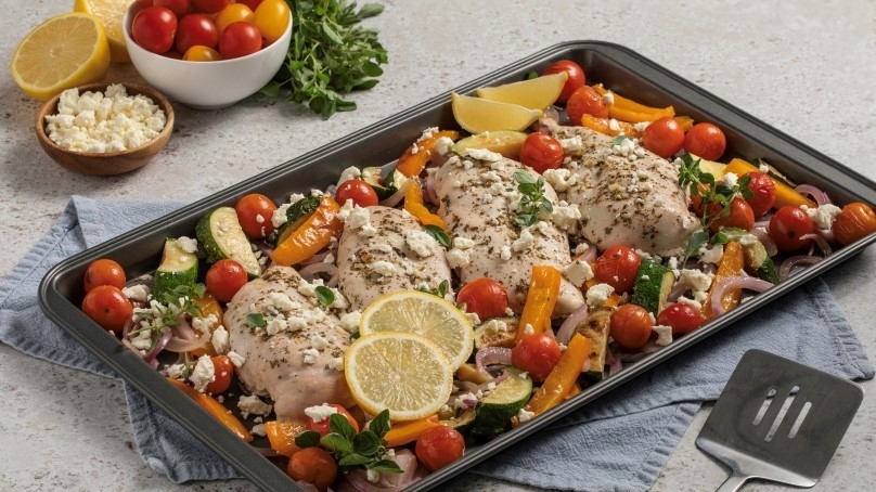 Sheet Pan Mediterranean Chicken