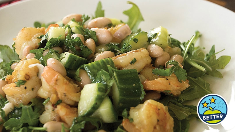 Shrimp and Green Cucumber Salad