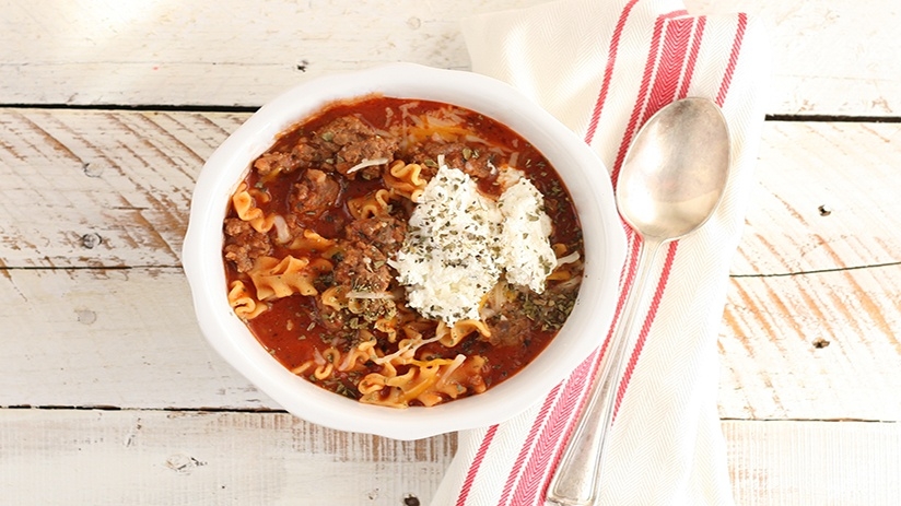 Slow Cooker Lasagna Soup