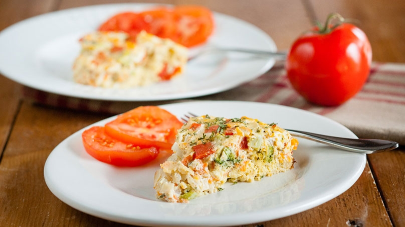 Slow Cooker Veggie Omelet