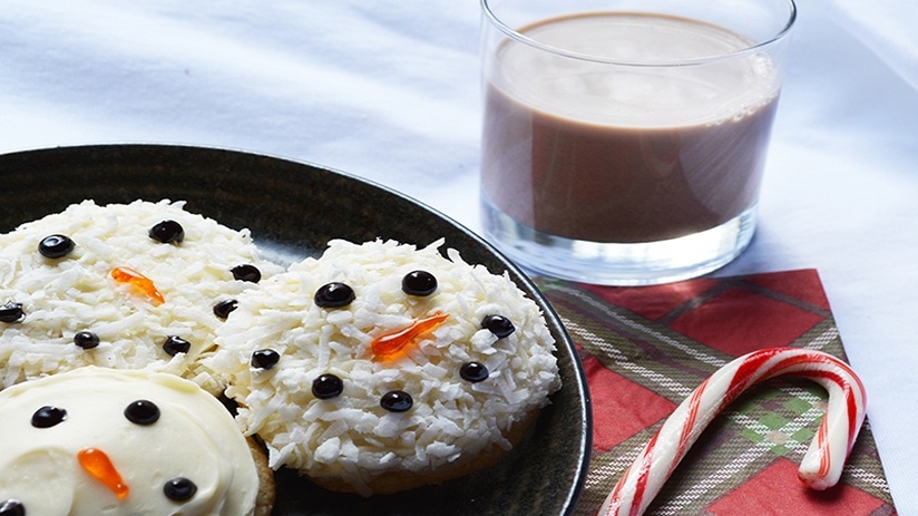 Snowman Sugar Cookies