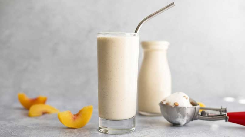 Southern Georgia Peach Milkshake