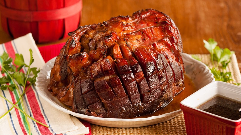 Spiced Ham with Honey Drizzle