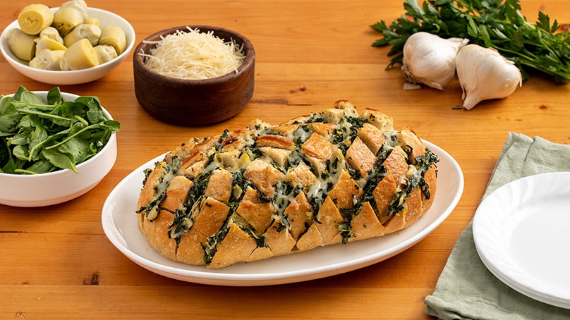 Spinach and Artichoke Pull-Apart Bread