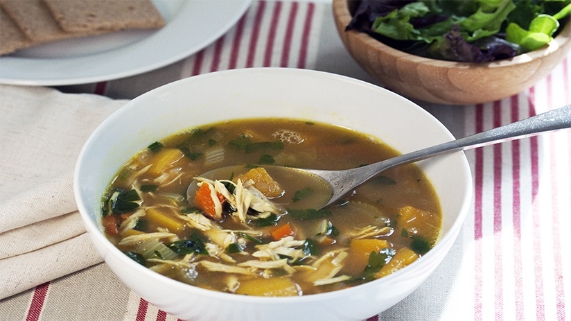 Turkey Soup with Butternut Squash