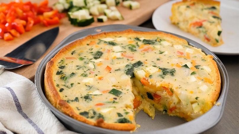 Healthy Vegetable Cheddar Cheese Torte Recipe | Food Lion