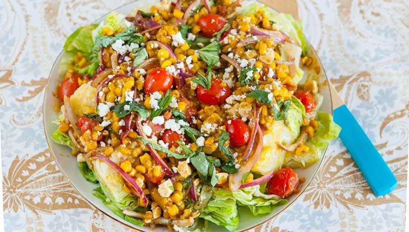 Warm Fresh Corn and Tomato Salad