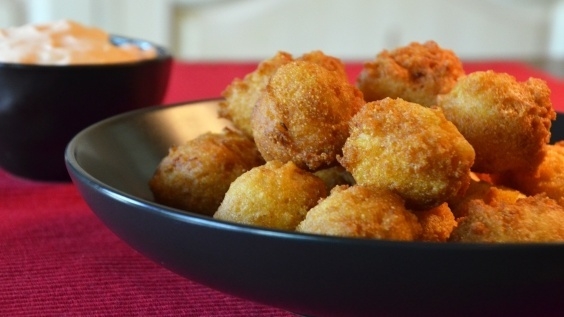 Hush Puppies with Spicy Dipping Sauce