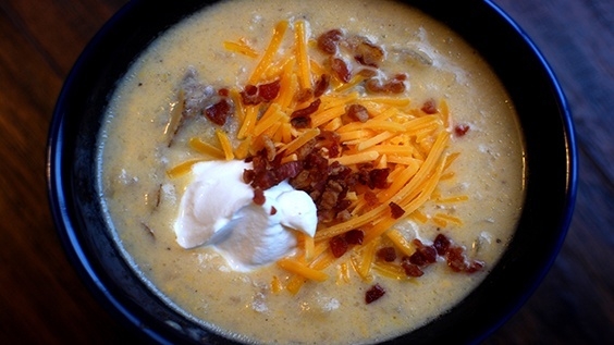 Loaded Potato Crab Soup