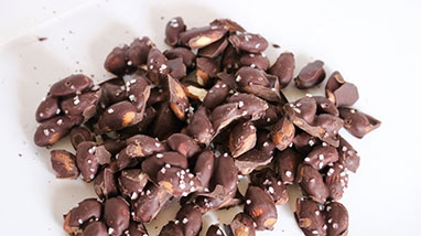 Dark Chocolate Almonds with sea salt