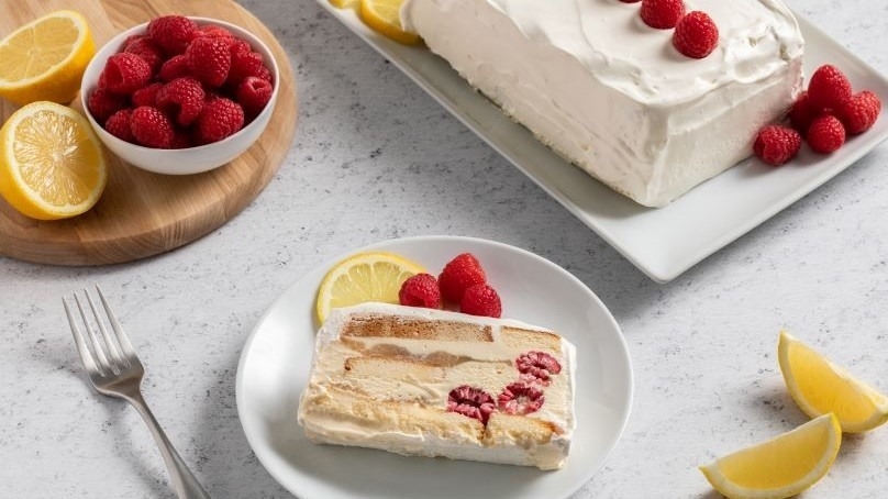 Raspberry Lemon Icebox Cake