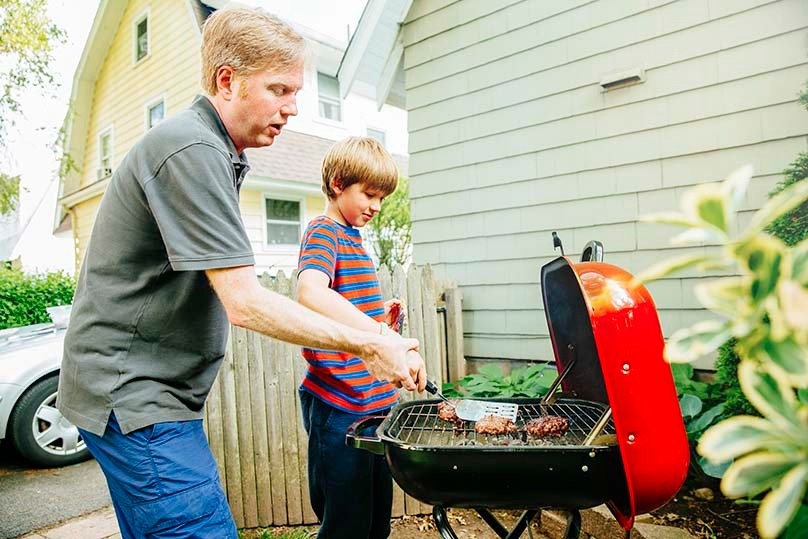 Father & Son Grilling